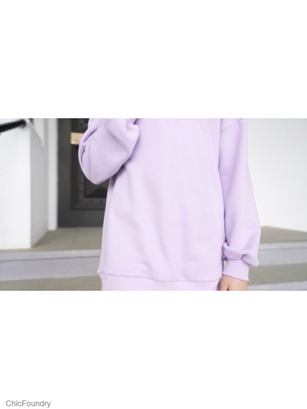 Girls 1/4 Zipper Sweatshirt Oversized Cotton Blend Pullover - Picture 6 of 6